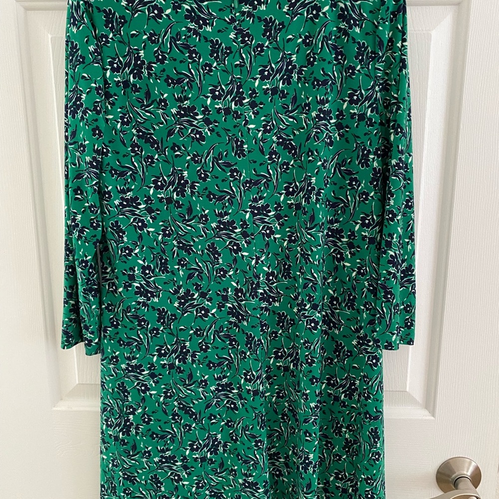 Ralph Lauren Emerald Floral Long Sleeve Dress - Picture 4 of 6